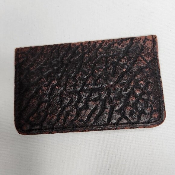 Vintage Business Card Holder Wallet Leather - Picture 3 of 4